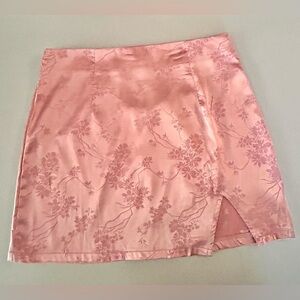 ROMWE Pastel Pink Floral Mini Skirt Women’s Size 4 Small Juniors Petites